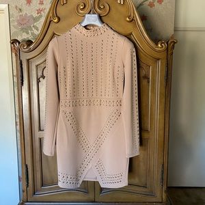 GORGEOUS NUDE BEADED TIGHT SEXY DRESS